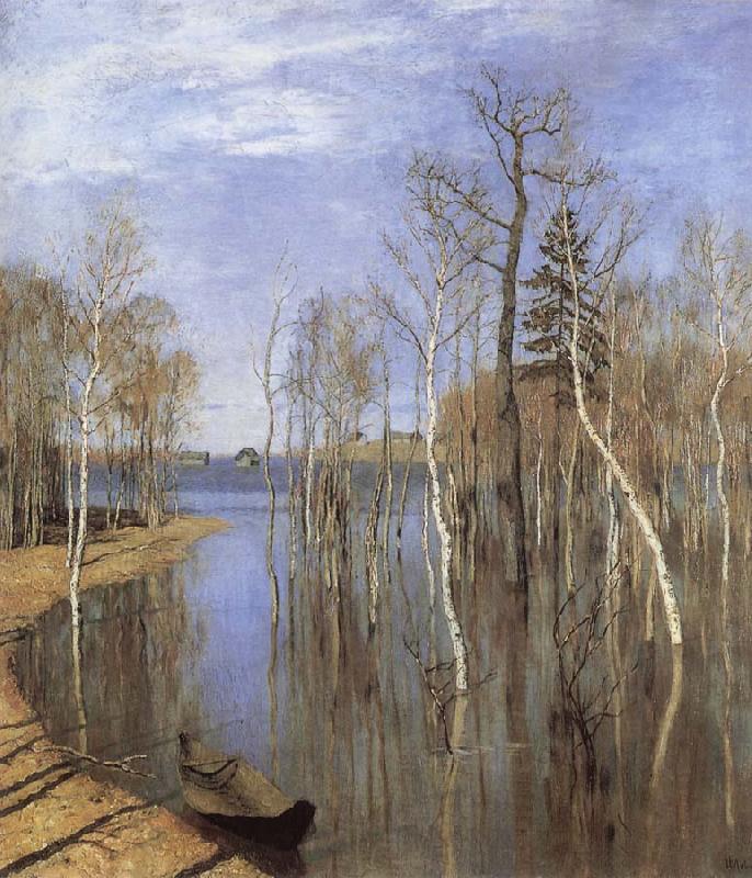 Isaac Levitan Springtime Flood oil painting image
